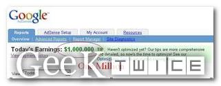 Avere un milione su AdSense? Facile!