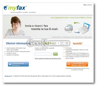 MyFAX, riceviamo i fax in formato pdf nella nostra email MyFax