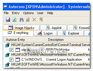Migliora e ripara Windows con Autoruns